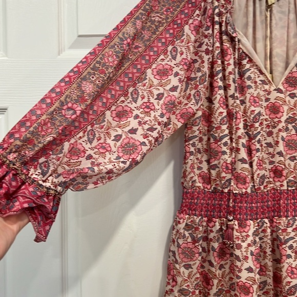 love the label Tippy Border Dress Pink Floral Womens Size Large - Picture 4 of 9